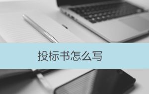 投標書怎么寫